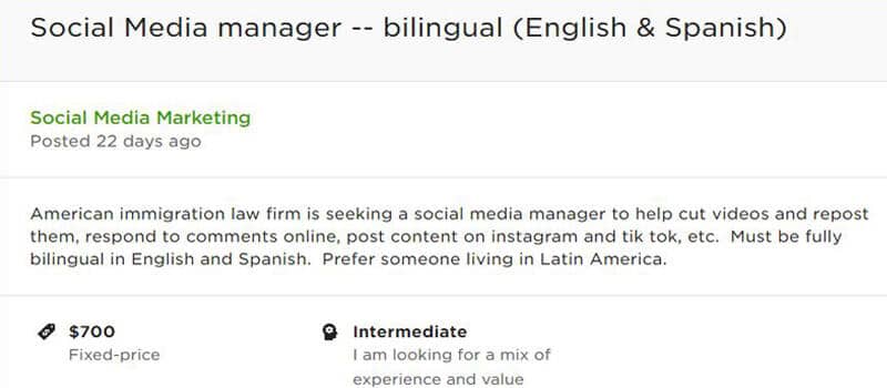 Social Media Manager Side Hustle For Bilinguals
