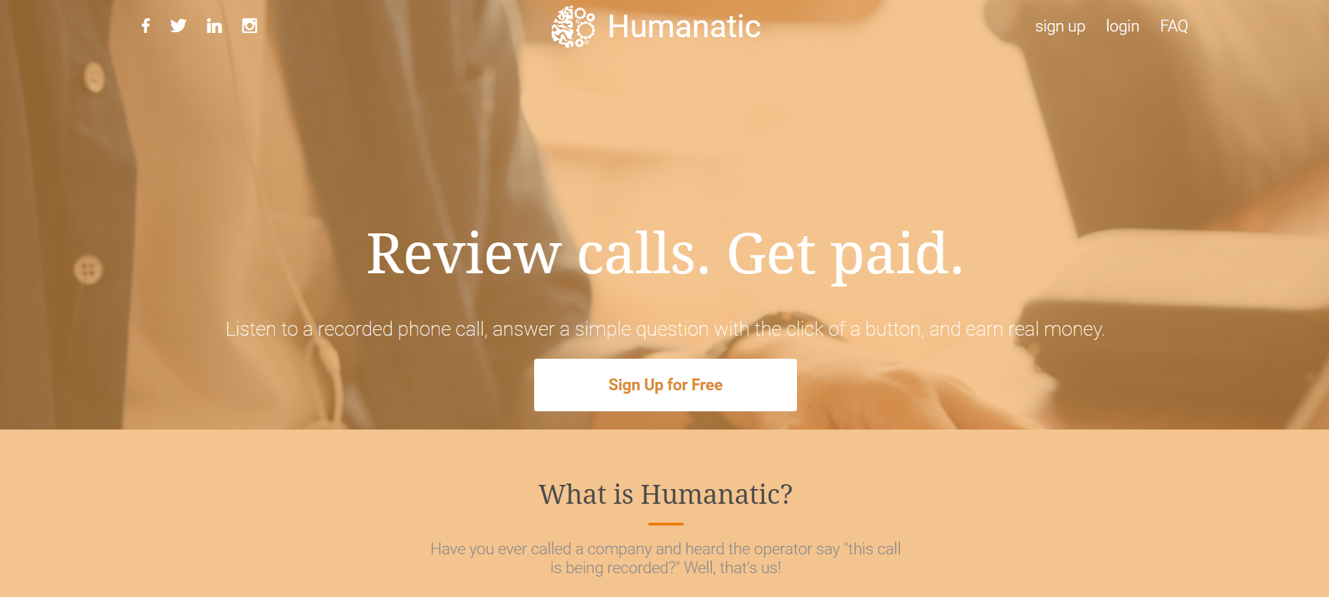 Humanatic: Review Calls and Get Paid