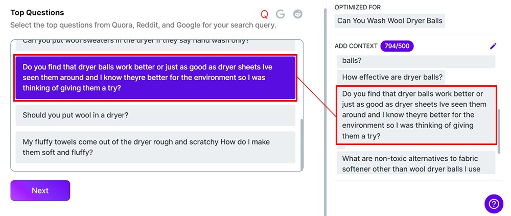 Longshot AI Adding Context in Research Phase