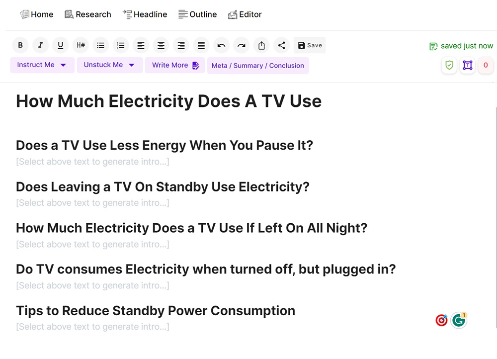 Longshot AI Does not write full articles